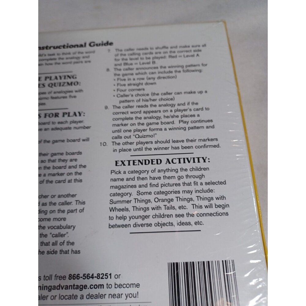 Quizmo Analogies Educational Bingo Language Skills Game 2-36 Players Age… - Picture 14 of 14